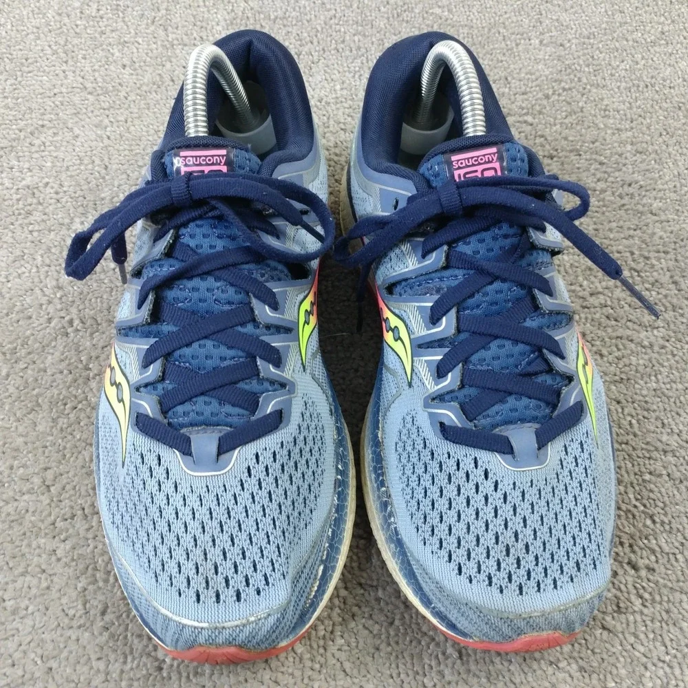 Saucony Triumph ISO 5 Womens Size 9 Running Shoes Blue Sneakers S10462-1